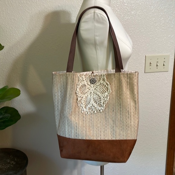 HAND Made vintage style tote - Picture 2 of 10